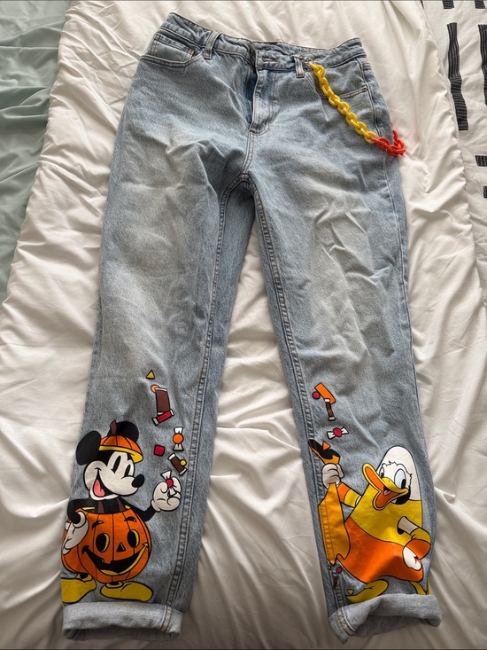 Her Universe Denim - Light Wash Disney Halloween Graphic Women’s Jeans
